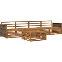 vidaXL Buiten bank set 5 st Naturel Massief Acacia Hout