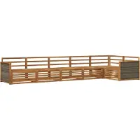 vidaXL Buiten bank set 6 st Naturel Massief Acacia Hout