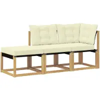 vidaXL Sectie Sofa Eenheden 3 st 3-zits