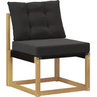 vidaXL Buiten bank set 4 st Wit en zwart