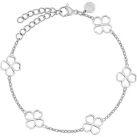 GOOD.designs Armband 'Kleeblatt' zilver