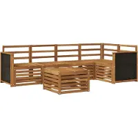 vidaXL Buiten bank set 5 st Naturel Massief Acacia Hout