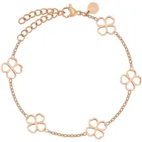 GOOD.designs Armband 'Kleeblatt' rose-goud