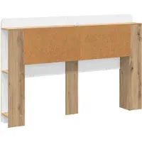 vidaXL Hoofdeinde Kast Artisanaal eiken 160 cm Geconstrueerd hout