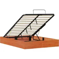 vidaXL Ottoman bedframe met opbergruimte Wasbruin 150 x 200 cm