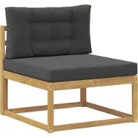 vidaXL Buiten bank set 9 st Wit en antracietkleurig