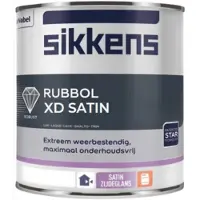 Sikkens Rubbol XD Satin - Hoogwaardige zijdeglans solventgedragen buiten lakverf - 2.50 L - RAL 9010 Pure White ( gebrokenwit)
