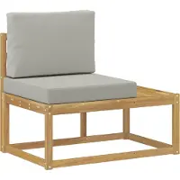 vidaXL Buiten eindsofa Wit 91 x 63 x 73 cm Massief Acacia Hout