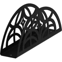 Gamet AD302 Serie - Serwetnik - Zwart Structuur - Staal - Elegant