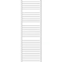 LuxeBath Badkamerradiator 600x1800 mm wit recht, zijaansluiting, met geïntegreerde thermostatische kraan