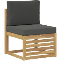 vidaXL Buiten Midden Sofa Massief Acacia Hout Wit