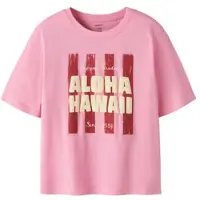 Name it KIDS T-shirt roze Meisjes Katoen Ronde hals Printopdruk - maat 116