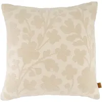 Zusss Kussen Bloemen 45X45cm 50% Polyester / 50% Katoen Off White