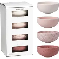 Home & Styling Kommen - Ø11x5cm - 300ml - Set van 4 stuks - Multi