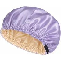 Haibu Essentials Bonnet Lila - Satijnen Slaapmuts - Satijnen Bonnet - Silk Bonnet - Zijden Bonnet