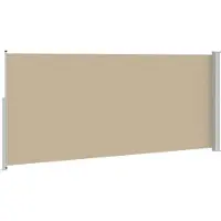 vidaXL Uittrekbaar Zijscherm 200 x 500 cm 100% polyester, ijzer, staal