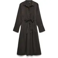 Vero Moda - VMFRIBA LS CALF DRESS WVN GA - Dames - Maxi jurken