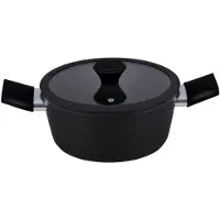 Alpina Keramische Kookpan Ø20 cm – Inductie Kookpot met Keramische Antiaanbaklaag – Sauspan - Pan met Deksel