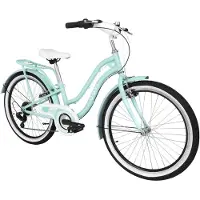 DaviBikes Molli – Kinderfiets – 24 inch – 7 versnellingen – Shimano – V-brake – 130-165 cm – Mintgroen – Meisje