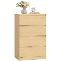 Vasagle Commode - Opbergkast - Met 4 laden - 40 x x 97,4 cm - Geel