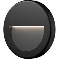 BES LED LED Tuinverlichting - Wandlamp - Brinton Lumara - Waterdicht IP65 - 3W 240lm - Aanpasbare Lichtkleur 3000K-4000K-6500K - Rond - Zwart