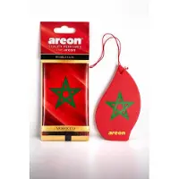 Areon flag Morocco Auto Luchtverfrisser – Papieren Geurhanger – Zoete Geur – Langdurige Werking