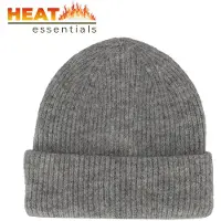 Heat Essentials - Muts Dames - Gebreid - Medium Grijs Melange - One Size - Wintermuts Dames