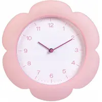 Home & Styling Klok - Bloemenwandklok - Ø23cm - Roze