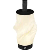 Briloner LED tafellamp op accu Brilo unplugged Tubi, zwart/wit, IP44 dimbaar, zwart, Slaapkamer, Kunststof, Modern