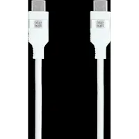BlueBuilt Usb C naar Usb C Kabel 1,5m Magnetisch Nylon Wit