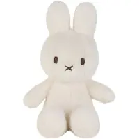 Bon Ton Toys x Miffy, eco-vriendelijk pluche knuffel, 18 cm, offwhite/crème
