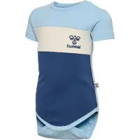 Hummel Romper s/s - HmlHappy - Cerulean - - 62 - Rompers Korte Mouw