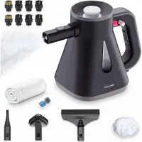 Techweise TS Compact Handstoomreiniger - 15 Accessoires - 1200W 2,6 Bar - Vloer, badkamer en meer - Wet & Dry functie - Handstomer