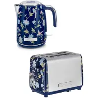 VQ by VQ Keuken Set – Kanwaterkoker 1,7L & 2-Sleuven Broodrooster – Elveden Marine – Luxe Design Ontbijtset