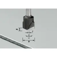 Festool 491443 Groeffrees Lengte 59 mm Afmeting, Ø 18 mm Werklengte 3.30 mm Schachtdiameter 8 mm