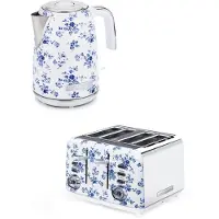 VQ by VQ Keuken Set – Jug Waterkoker 1,7L & 4-Sleuven Broodrooster – China Rose – Luxe Design Ontbijtset