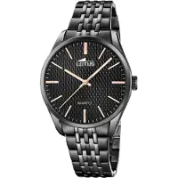 Lotus Analoog horloge zwart