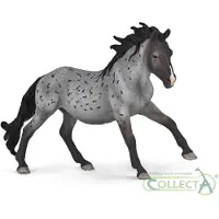 Collecta Figurine - Nokota Hengst Blauw Roan - (Xl) - Paarden - Handgeschilderd - Miniatuur