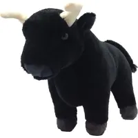 Sonstige Verlage Knuffel Stier Junior 20 Cm Pluche Zwart