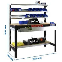 Simon Rack Simonwork (bancos De Trabajo) Bt1 Box Werkbank 1445x1510x760 Mm