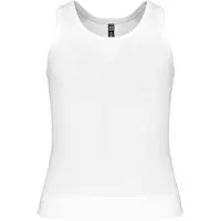 Kariban Tank Top Kind 10/12 Y (10/12 ans) Mouwloos White 100% Katoen