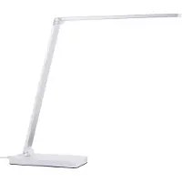 Brilliant Florence - Bureaulamp - LED 5W - 2700K-6500K - CCT - 3-Steps Dimbaar - Draadloze oplaadfunctie - USB - Wit