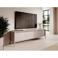 Vente-unique Tv-meubel met 2 deuren van MDF - Beige - NURSEMA