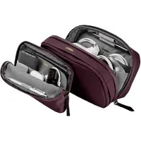 OrbitKey - 2-in-1 accessoiretas voor elektronica - Organizer tas in de kleur plum