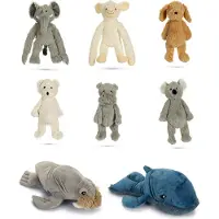Beeztees Pluche hondenspeeltje Nijlpaard Quin Grijs 40 cm