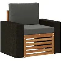 vidaXL Buiten Midden Sofa Naturel