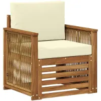 vidaXL Buiten Midden Sofa Naturel