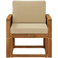 vidaXL Buiten Midden Sofa Massief Acacia Hout Naturel