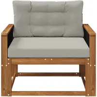 vidaXL Buiten Midden Sofa Naturel