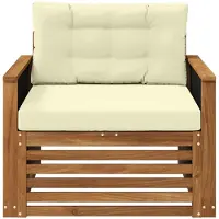 vidaXL Buiten Midden Sofa Naturel